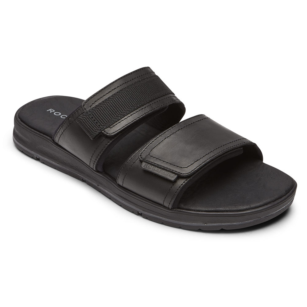 Rockport Mens Lucky Bay Dress - Slides Black - NIT859724